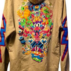 AlleyCat cat skater gray pullover hoodie independent trading company size large